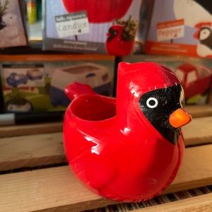 Cactus or succulent miniature planter cardinal